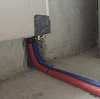 монтаж радиаторов отопления с нижним подключением из стены