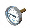 Термометр биметаллический D80, 1/2” Н, осевой, шток 50 мм, диаметр штока 9 мм