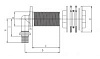 Угольник настенный для присоединения к монтажным узлам 16-Rp1/2x55