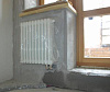 монтаж стальных трубчатых радиаторов отопления с нижним подключением из стены